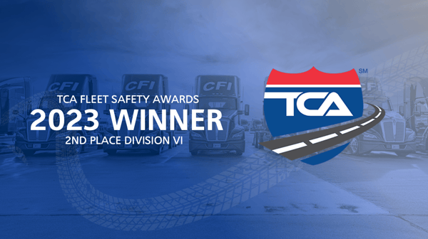 CFI Recognized with 2023 TCA Fleet Safety Award